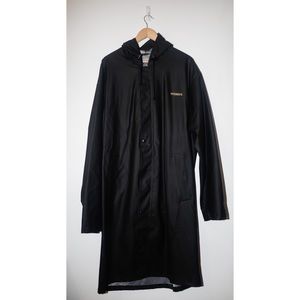 Vetements Black Logo Raincoat